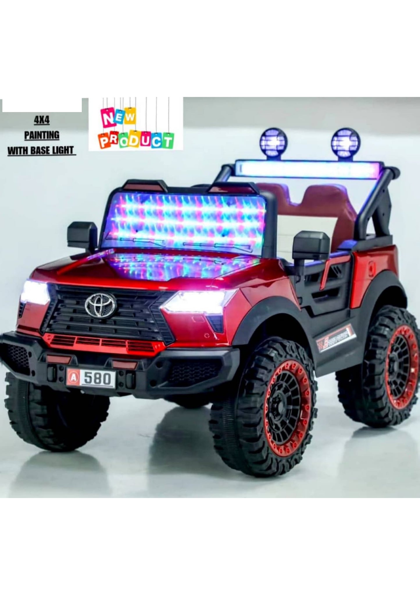 pkq 580 toyota 4 by 4 red black