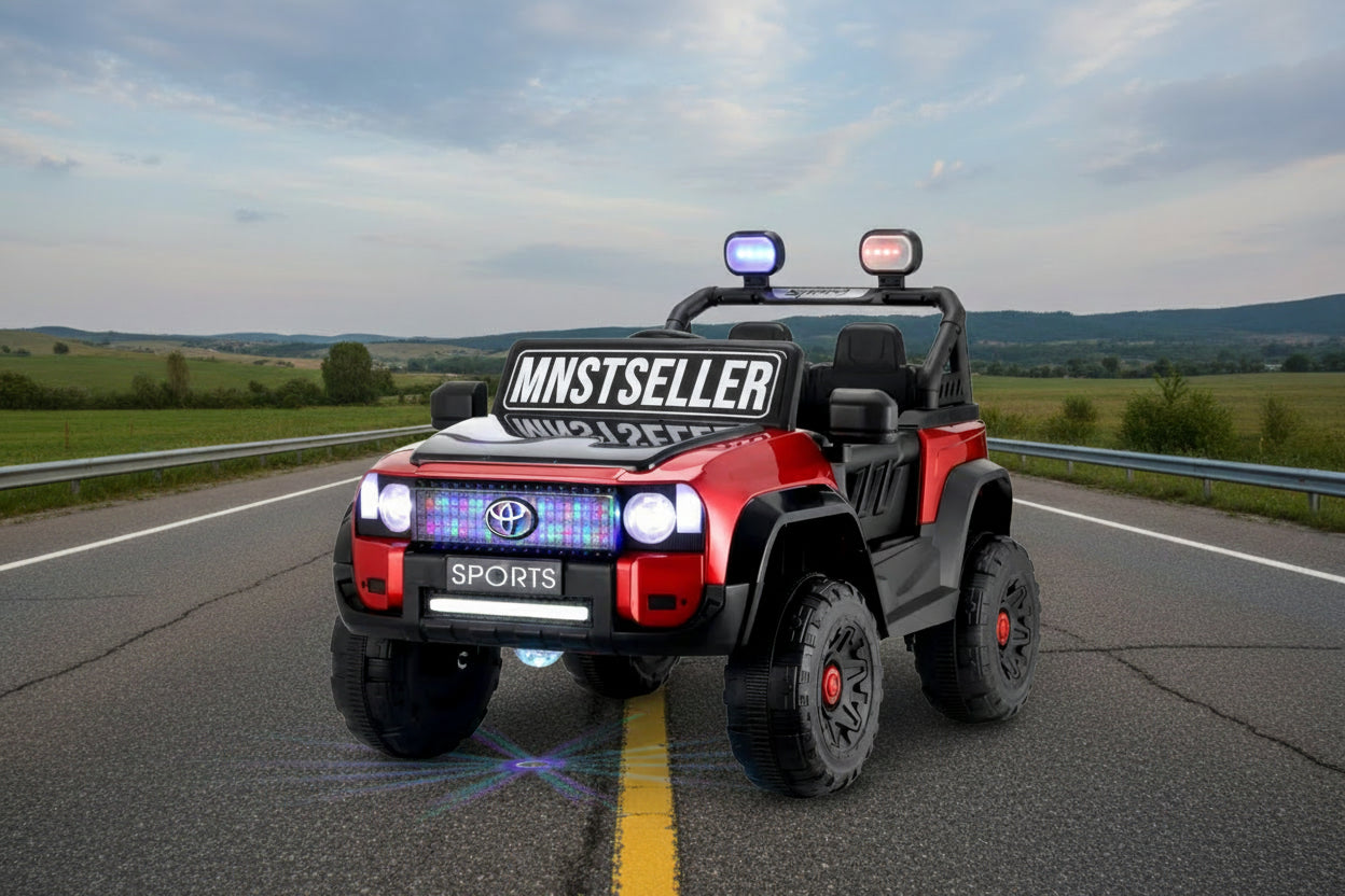 qm 93 jeep 4 by 4 red