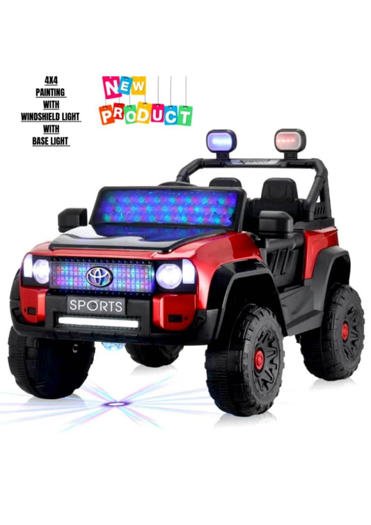 qm 93 jeep 4 by 4 red