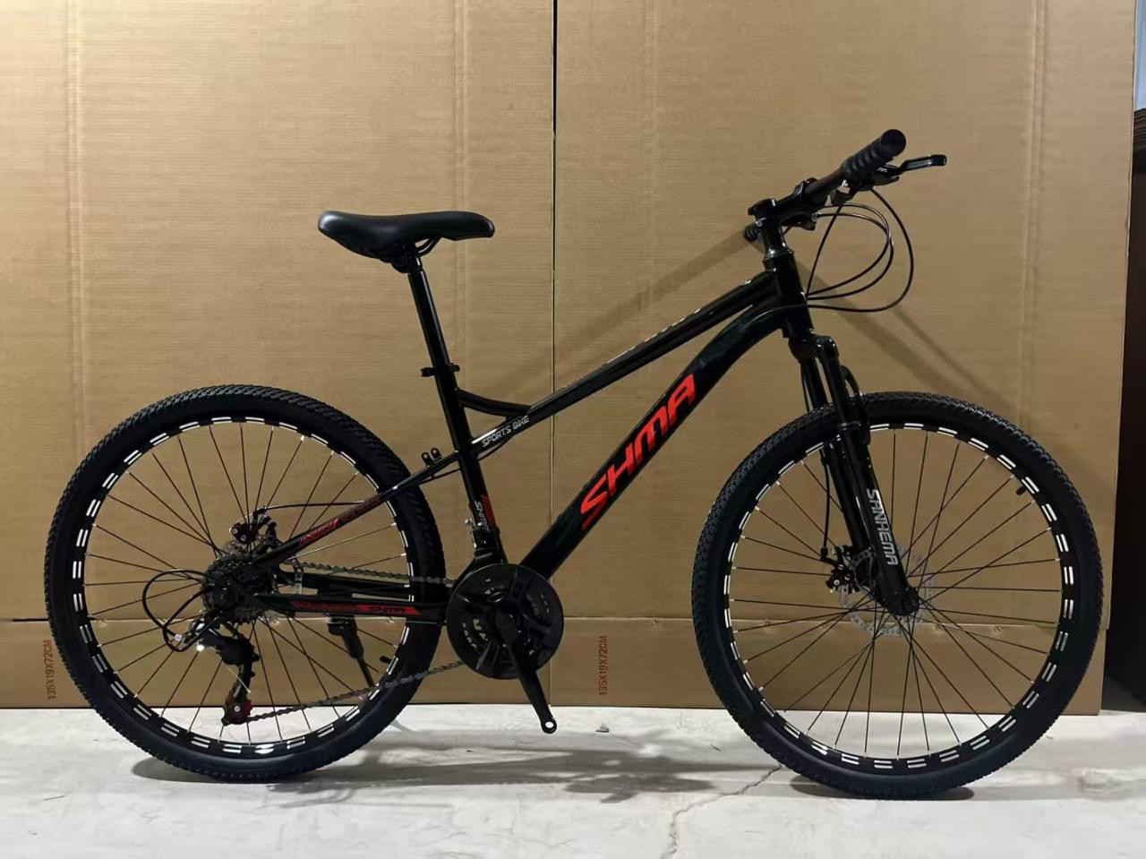 shma cycle  lower frame unisex 26 inch 21 gear dual disk break front shockup inner cable