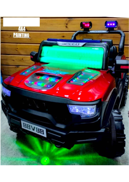 wmt 5088 p jeep  4 by 4 red